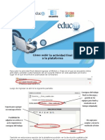 Cómo subir la actividad final - 2013