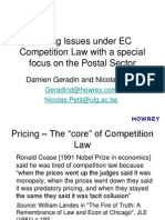 Pricing Issues Under Ec Competition Law From