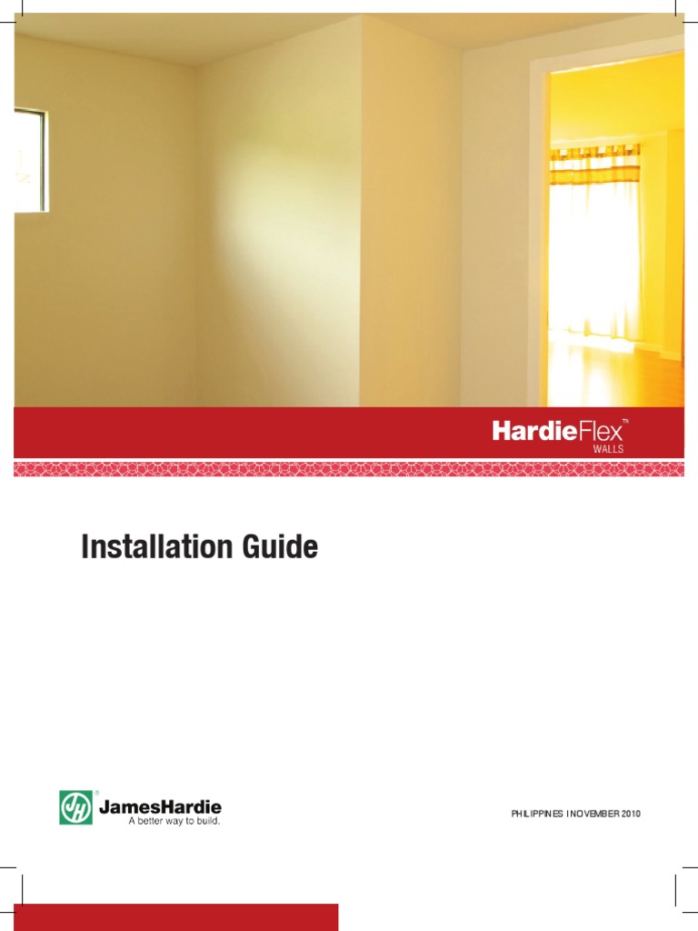 HardiFlex Walls Installation Manual Framing (Construction) Paint