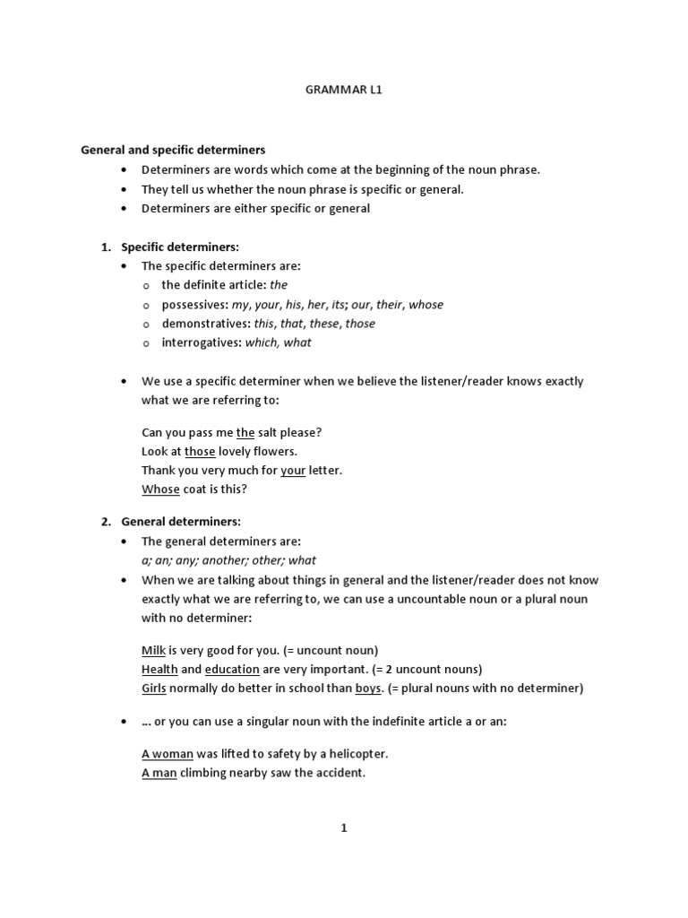English Grammar | PDF | Grammatical Number | Noun