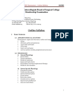 MRCS Syllabus