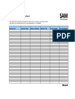 Software Inventory Summary Report Template