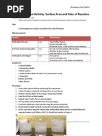 Download Biology Practical Activity Surface Area and Rate of Reaction by Christopher Ong SN148491566 doc pdf