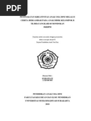 Contoh Skripsi Paud
