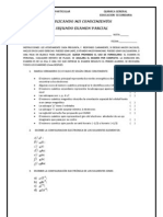 Segundo Examen Parcial Quimica General