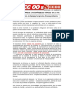 Hoja Critica FSC Ante La Exclusión