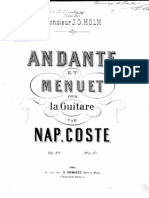 Napoleón Coste - Op 39, Andante Et Menuet