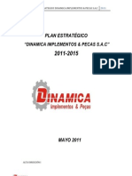 Ejemplo de Plan Estrategico Dinamica y Piezas Sac