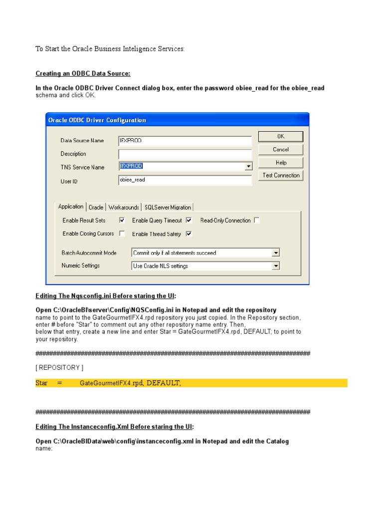 Configuration - OBIEE | PDF