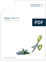 Federal Budget 2012 2013