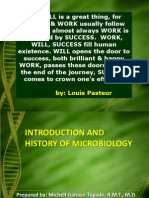 LEC 1 Microbiology Intro and Hx. Lec 1