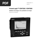 Medidor Schneider Ion7550 Ion7650 Manual