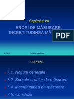 Curs 7 - Erori de Masurare - Vii