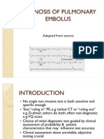 43707764 Diagnosis of Pulmonary Embolus Edited