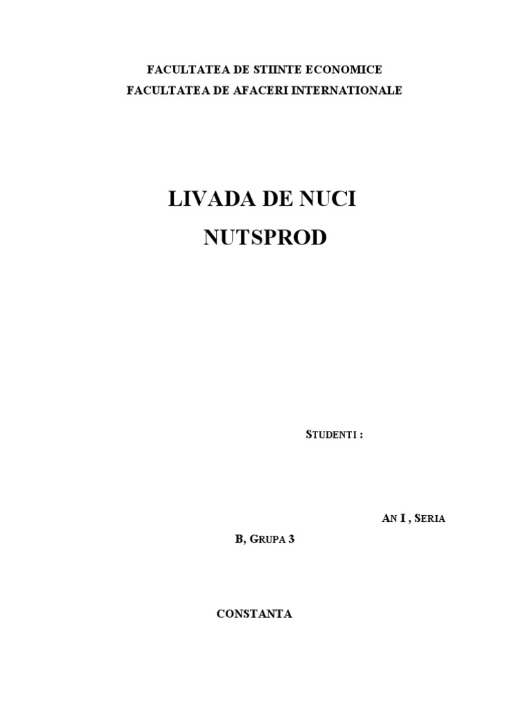 Livada De Nuci Nutsprod