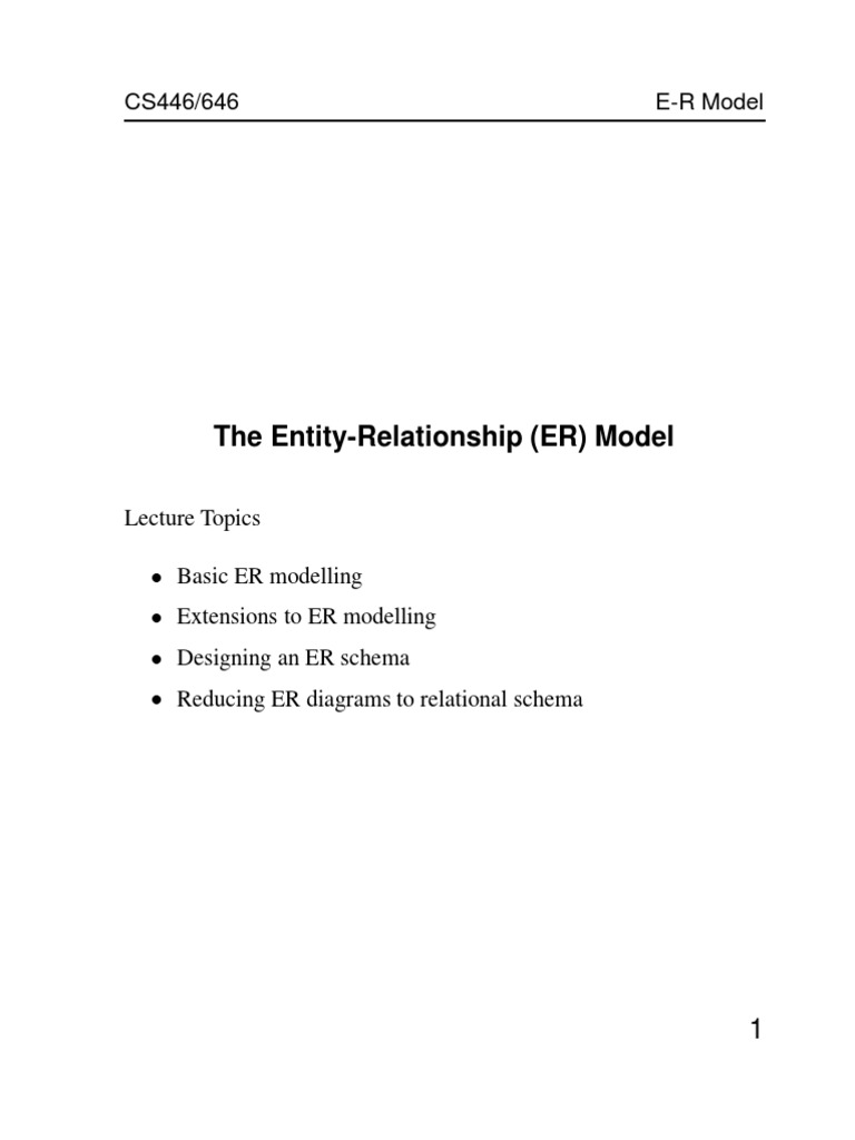 Er Model | PDF