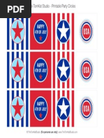 Printable 4th of July Party Circles by The TomKat Studio