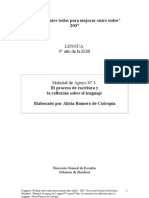 55 - El Proceso de Escritura y La Reflexion Sobre El Lenguaje