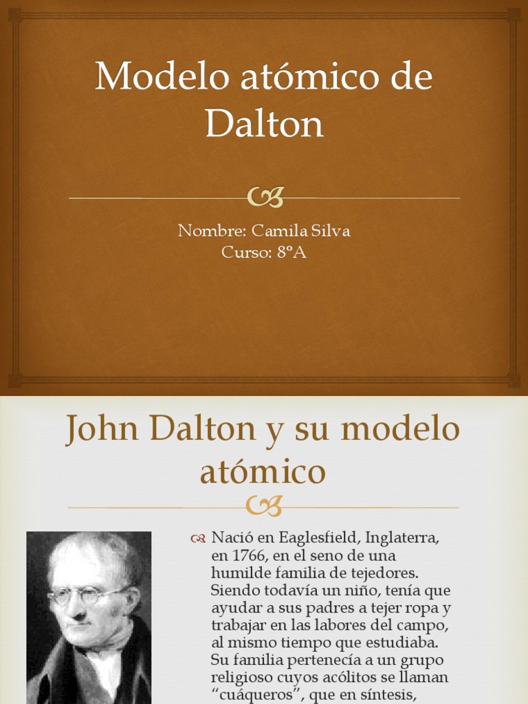 Modelo Atómico de Dalton | PDF | Átomos | Electrón