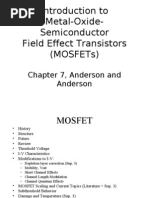 Introduction To Metal-Oxide-Semiconductor Field Effect Transistors (Mosfets)