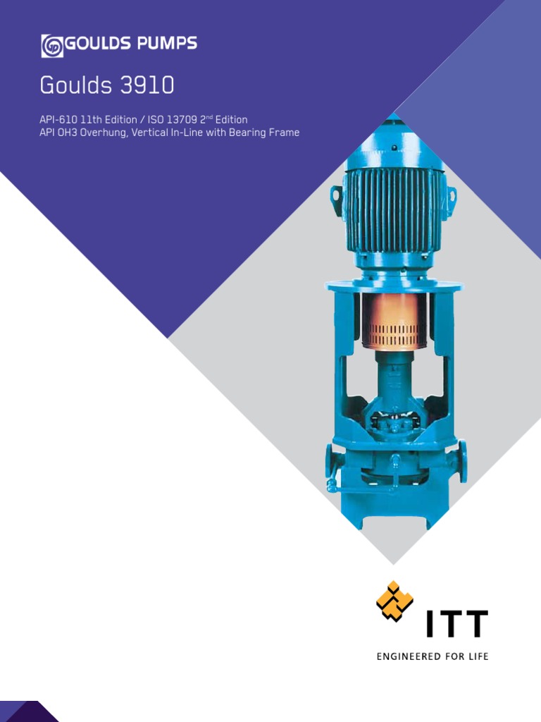 Goulds 3910 Bulletin Bearing (Mechanical) Pump