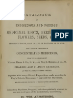 Catalogue of Medicinal Roots, Herbs, Barks & More