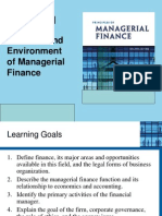 Chapter 1 The Role and Environment of Managerial Finance
