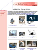 Planos para Construir Una Cocina Solar