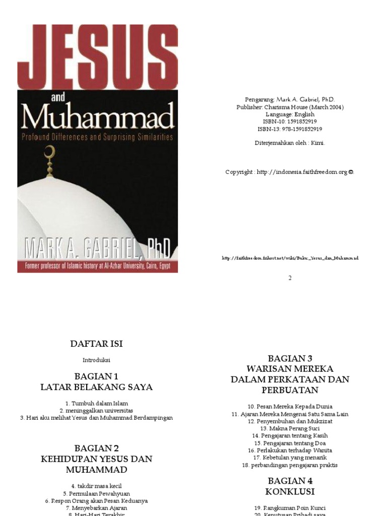 Yesus Dan Muhammad By Mark Gabriel