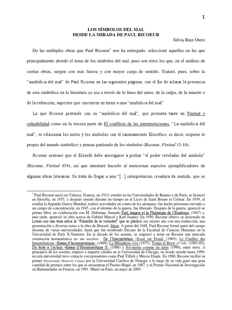 Los Símbolos Del Mal | PDF | Los símbolos | Hermenéutica
