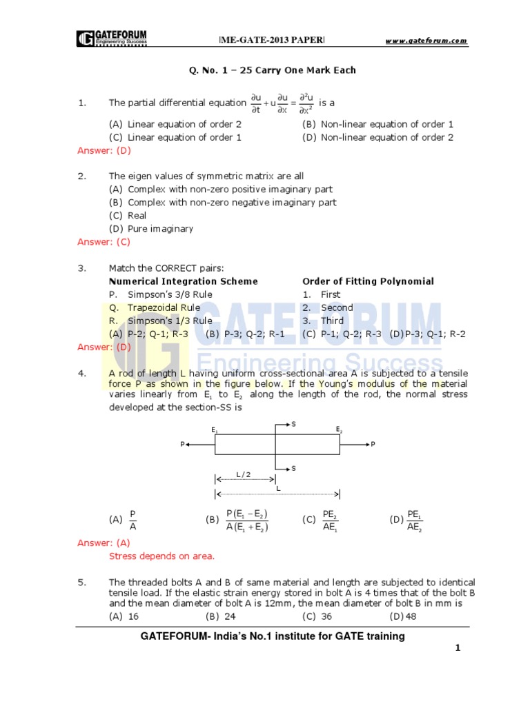 Force and Length in Engineering Problems | PDF
