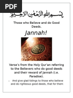 Download Those Who Believe and Do Good Deeds Jannah From Quran by Slave of Allah SN14859595 doc pdf