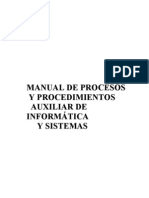 Manual de Procesos y Procedimientos Sistemas