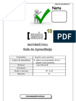 Guia 10mo - Ángulos Entre Paralelas