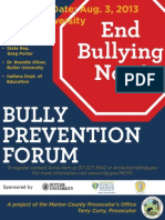 End Bullying Now! 2013 Flier