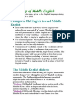 Beginnigs of Middle English