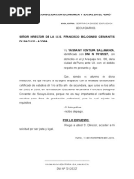 SOLICITUD CONSTANCIA DE TRABAJO