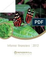 Informe Financiero Mineros S.A.