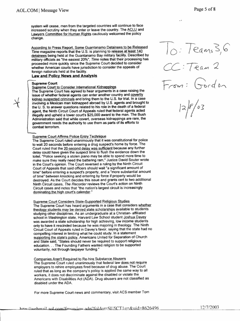 Supreme Court and Domestic Intelligence Updates | PDF | Counter ...