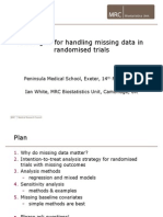 Strategies For Handling Missing Data in Randomised Trials