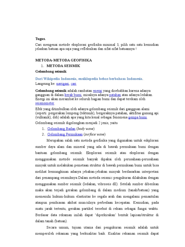 Metode Eksplorasi) | PDF