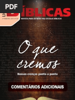 o que cremos - comentários adcionais