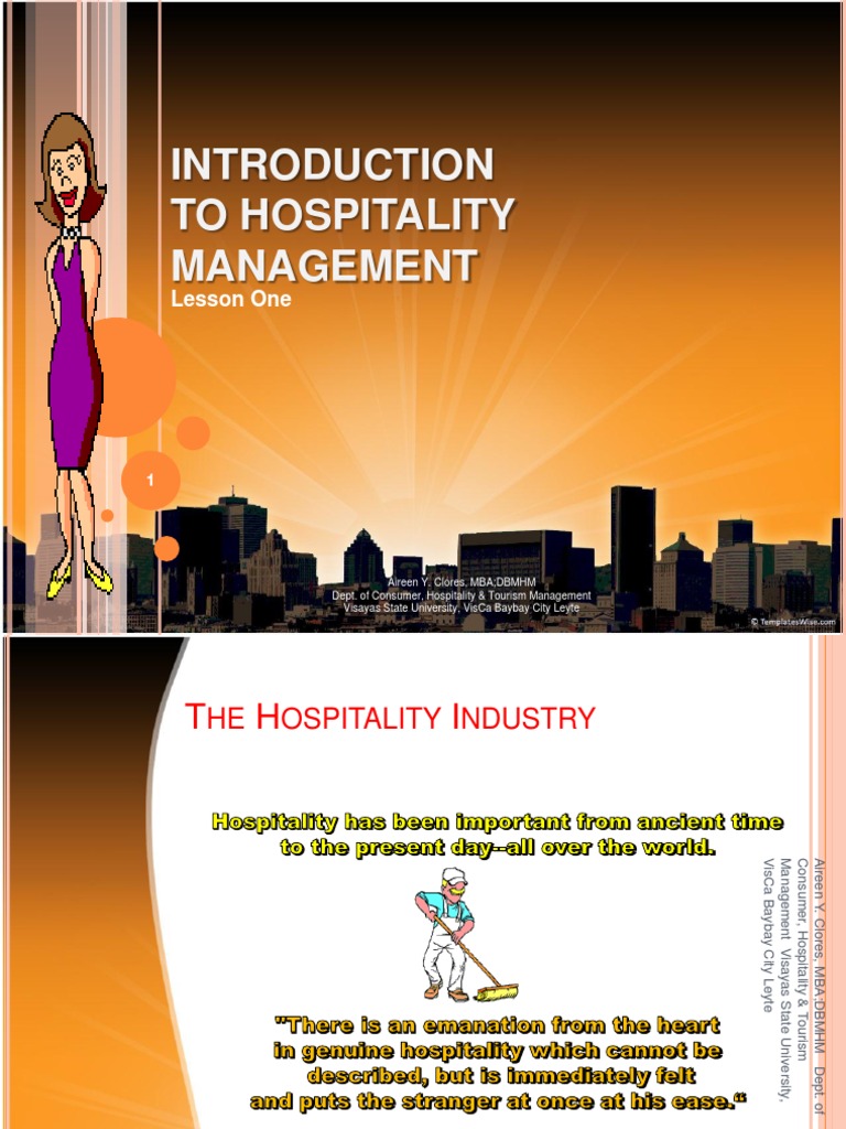 presentation on hospitality management