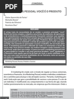 MARKETING PESSOAL VOCÊ É O PRODUTO