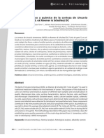 Análisis Botánico y Químico de La Corteza de Uncaria Tomentosa (Willd. Ex Roemer & Schultes) DC