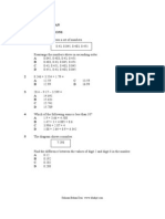 Unit 3 Pecahan Objective Questions 1