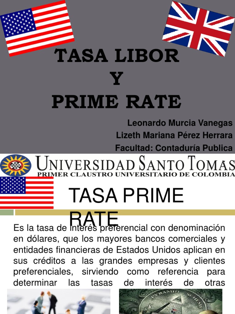 Tasa Libor y Prime Rate ORIGINALES PDF Libor Economía