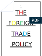 The Foreign Trade Policy of India Final