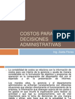Costos para Decisiones Administrativas
