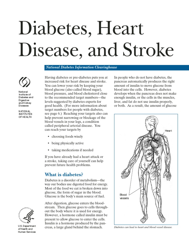 Diabetes Heart Disease and Stroke | PDF | Prediabetes | Coronary Artery ...